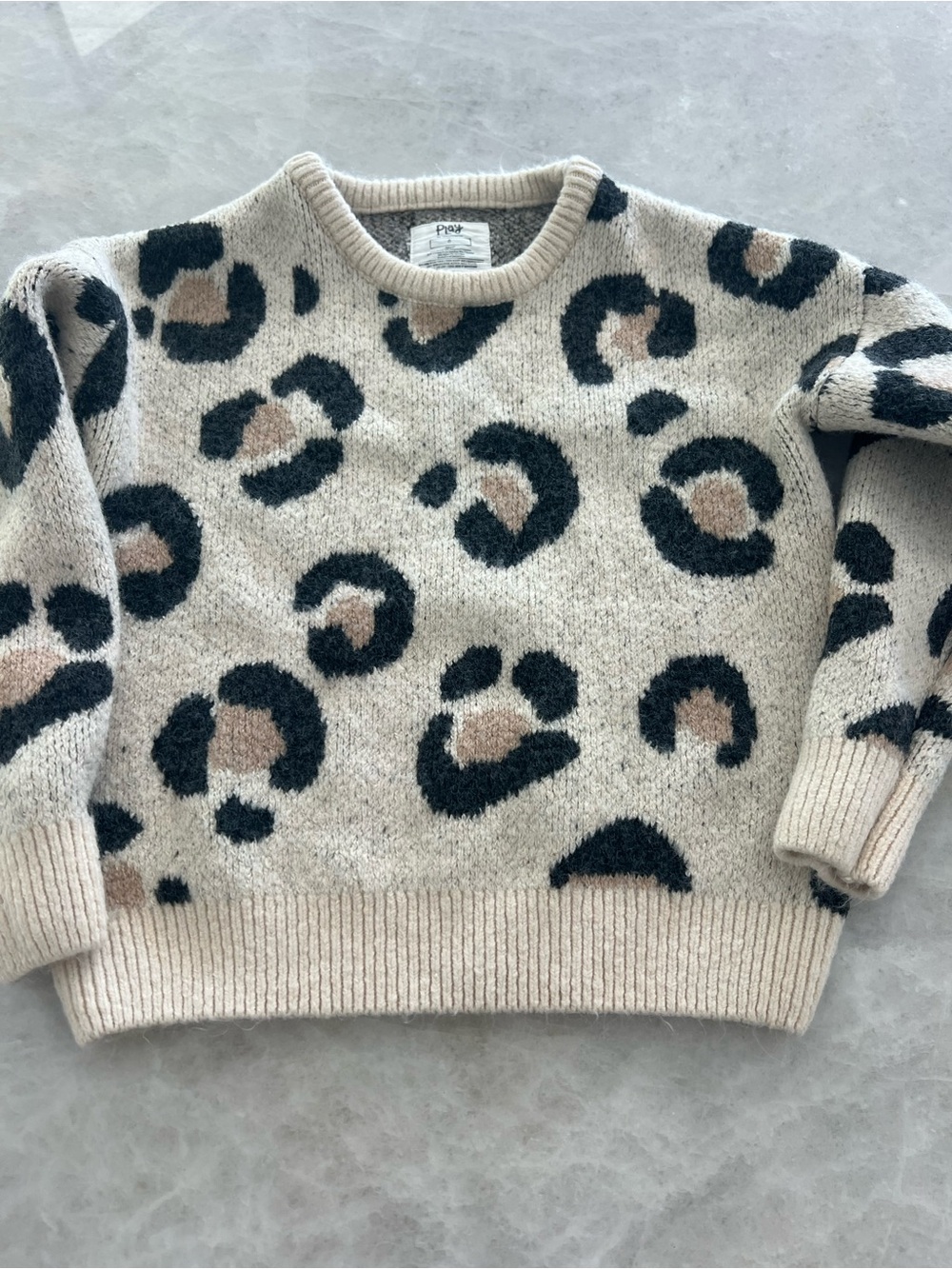 Little Sleepies leopard print sweater, kids 6